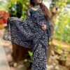 Black Chikankari Saree
