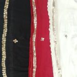 A Chikankari Closet Chiffon Dupatta With Gotapatti