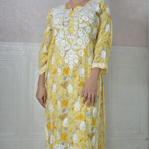 Yellow Mulmul Cotton Set