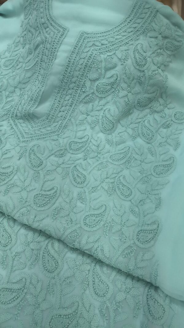 Sea Green Chikankari Suit