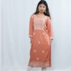 Brown Modal Chikankari Kurta