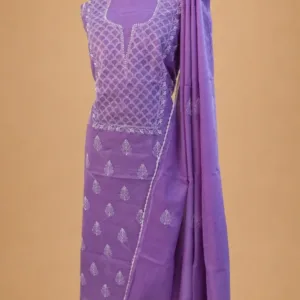 Kota Cotton Chikankari Hand Embroidered Suit