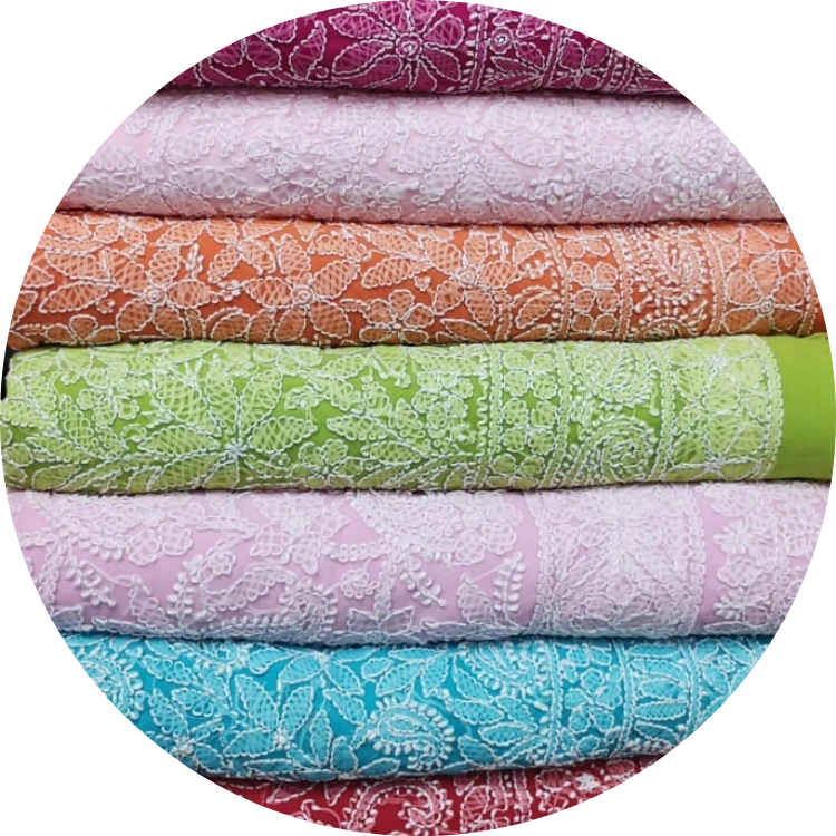 Chikankari Unstiched Suits