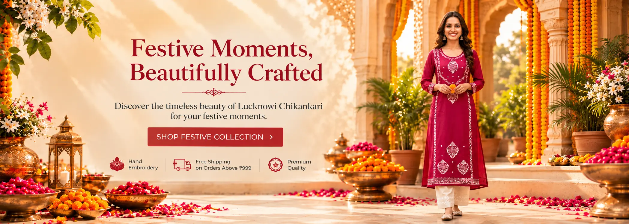 Festive Moments in Chikankari